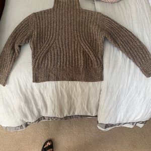 Toteme Brown  turtleneck Wool Sweater M